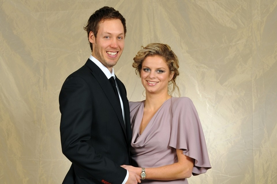 Kim Clijsters With Her Husband Brian Lynch