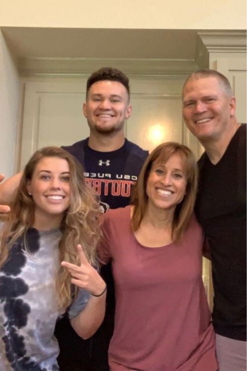 Jalen Kitna's Mom And Dad, Jennifer, And Jon Pictured With Their Oldest Kids, Jordan And Jada 