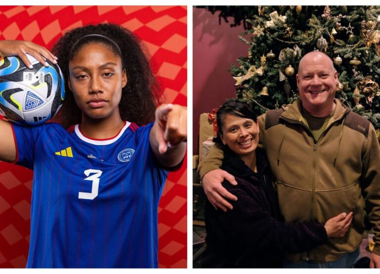 Jessika Cowart Pictured In The Philippines Gear On The Left Side, And On Right Side Are Her Parents John, And Melissa