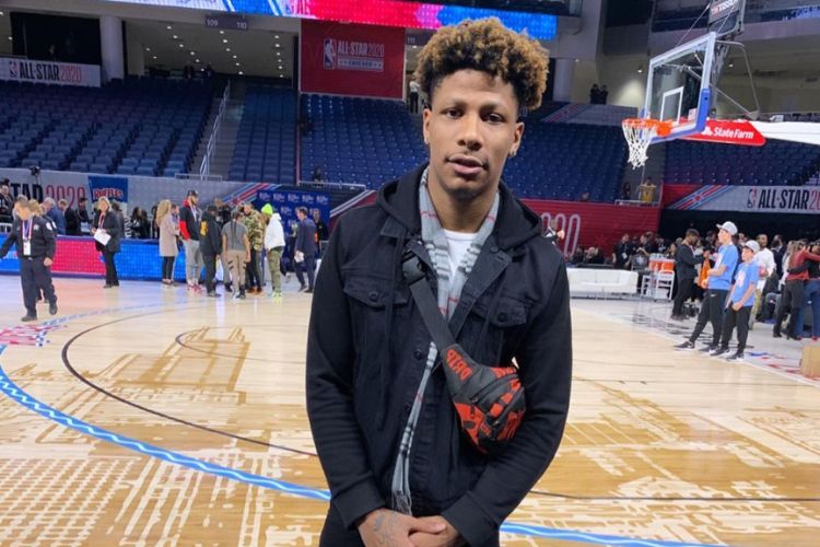 Keevin Tyus Pictured At The All-Star NBA Game In 2020