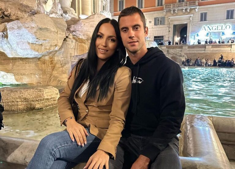 Laslo Djere With Girlfriend Tamara Pavicevic Pictured During Their Trip To Rome