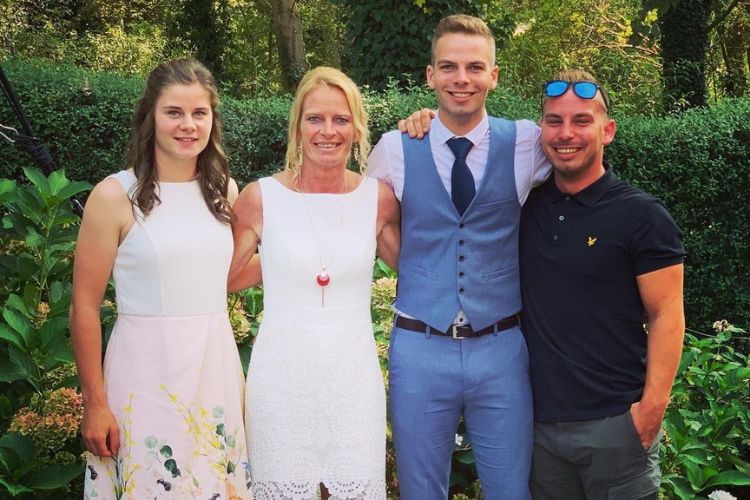 From L To R: Lotte, Anja, Hannes And Seppe Pictured At Anja's Wedding In 2019