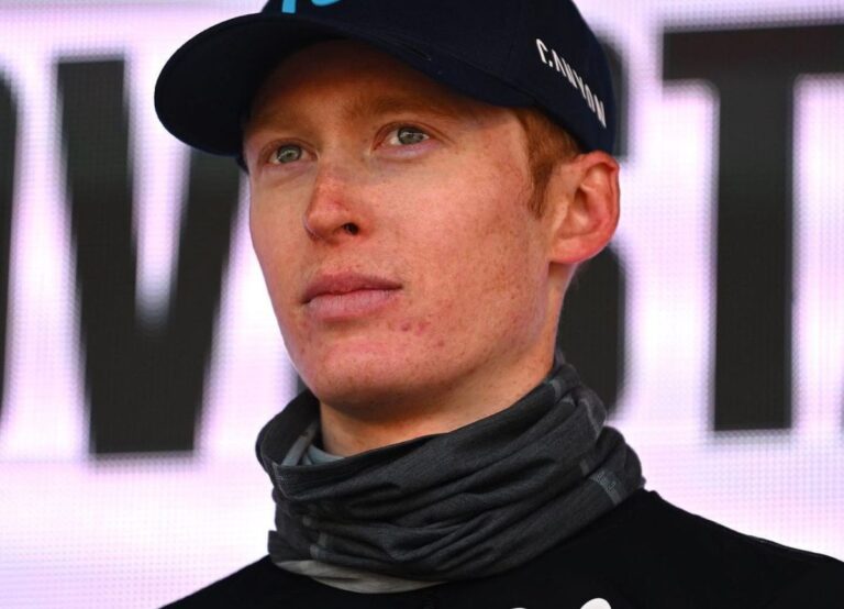 Matteo Jorgenson Pictured After Cycling Kuurne, Belgium In February 2023