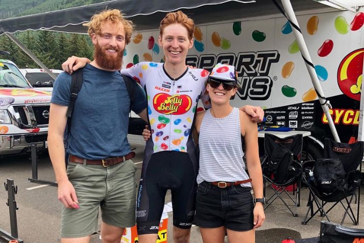 Matteo Jorgenson Pictured With His Siblings, Nicole, And Kristo In Vali, Colardo In 2018