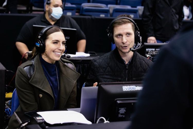 Morgan Ragan And Deuce Mason Pictured Doing Their Broadcasting Duties In 2021