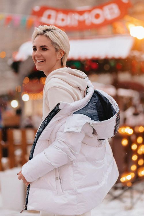 Natalia Zabiiako Pictured At Red Square, Moscow In February 2022