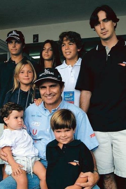 Nelson Piquet Pictured With All Of His Seven Kids In A Throwback Shared By His Son Pedro
