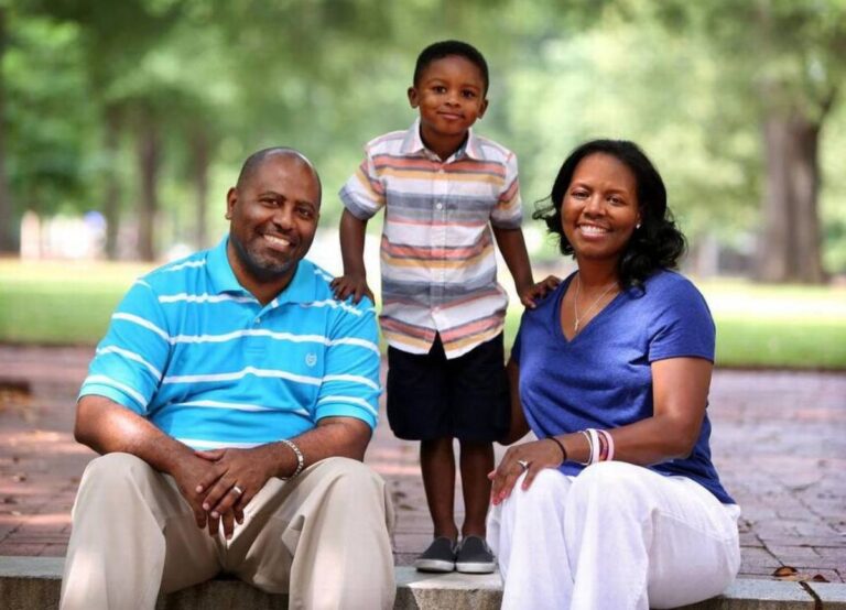 Nikki Mccray Pictured With Her Husband Thomas Penson And Their Son Thomas Nikson Penson In 2019