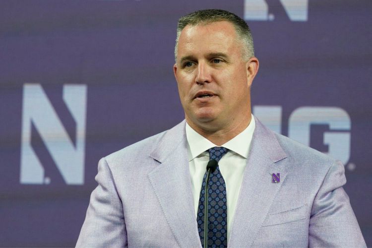 Pat Fitzgerald Pictured Addressing To The Media In 2022
