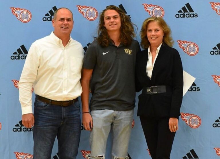 Rhett Lowder Pictured With His Parents, Anthony And Annette Lowder In 2019