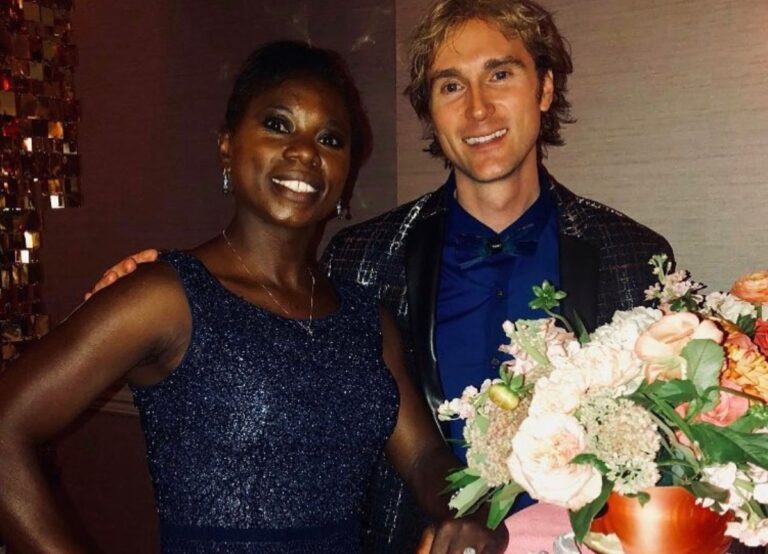 Surya Bonaly Pictured With Her Future Husband Peter Biver In 2018