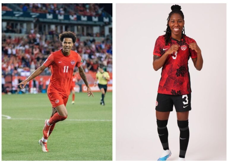 Tajon Buchanan And Kadeisha Buchanan Pictured In Their Canadian Gear