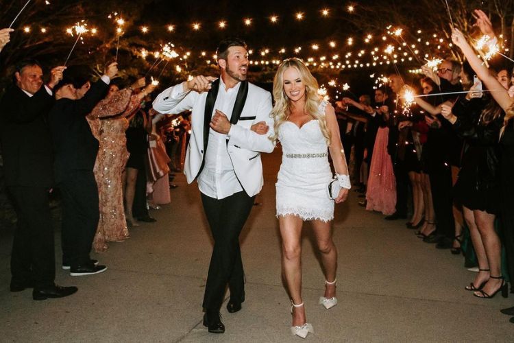 Tomi And JP Pictured After Their Wedding Ceremony In Nashville 