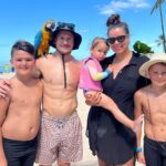 The Giteau Family During Vacation