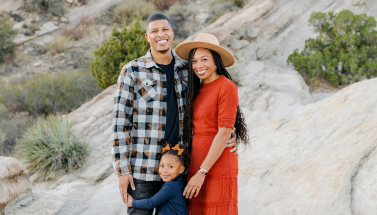 Allyson Felix With Her Husband And Her Kid