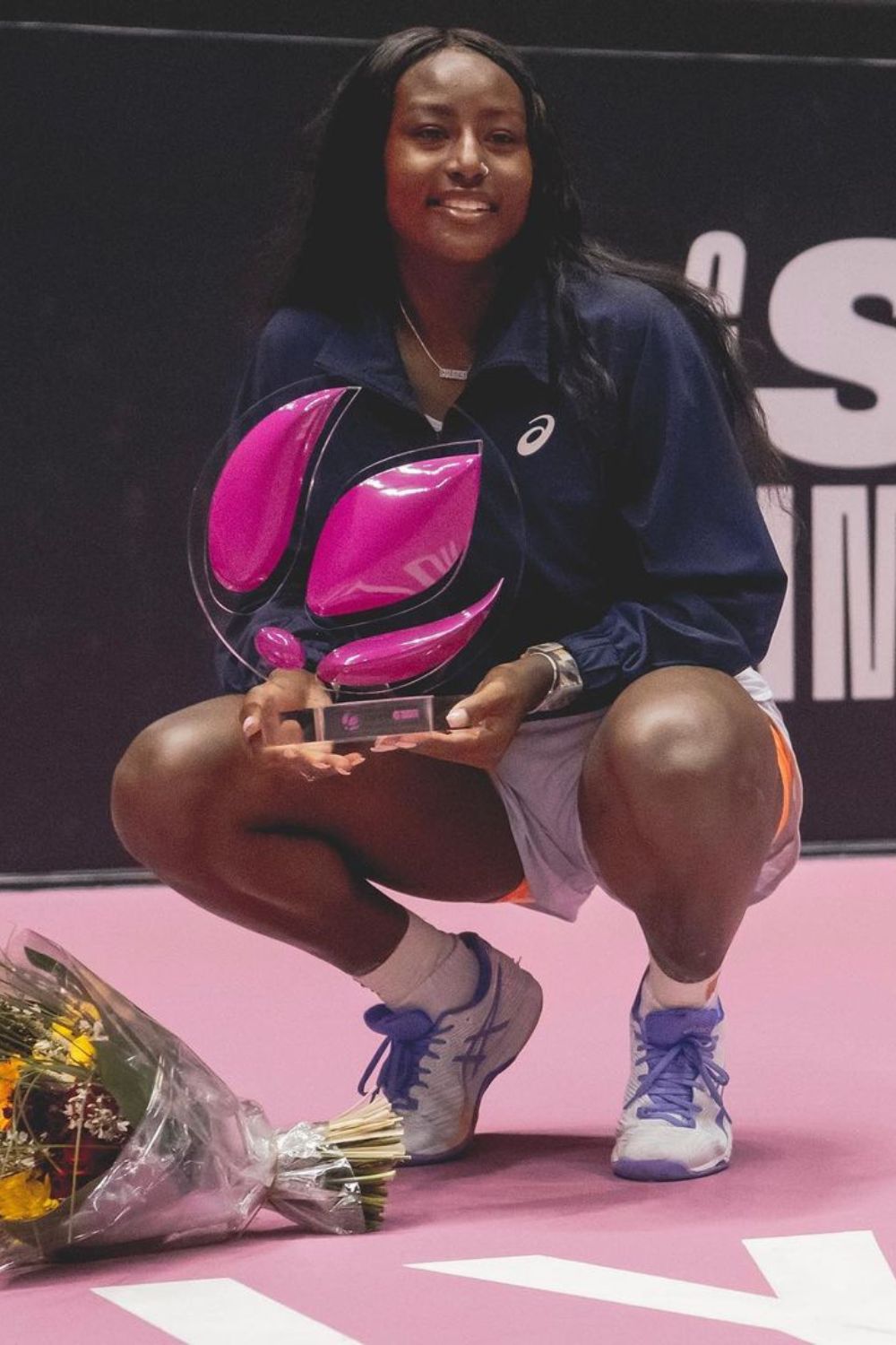 Alycia Parks Celebrating Her First WTA Tour Title In February 2023