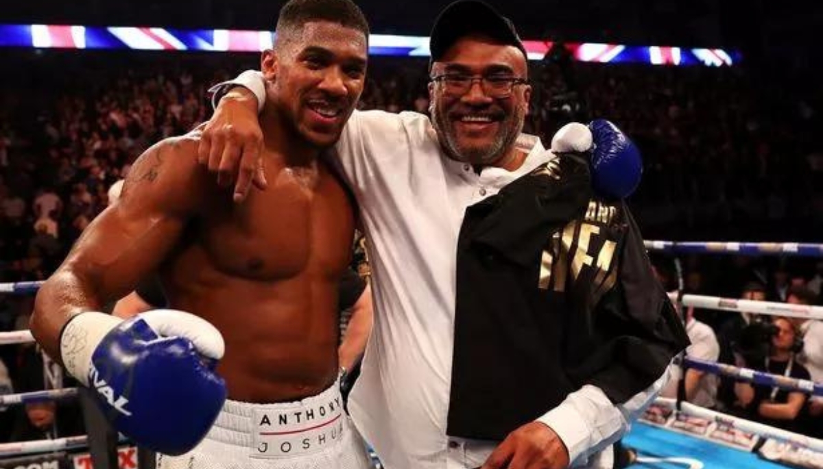 Anthony Joshua With His Father Robert Joshua