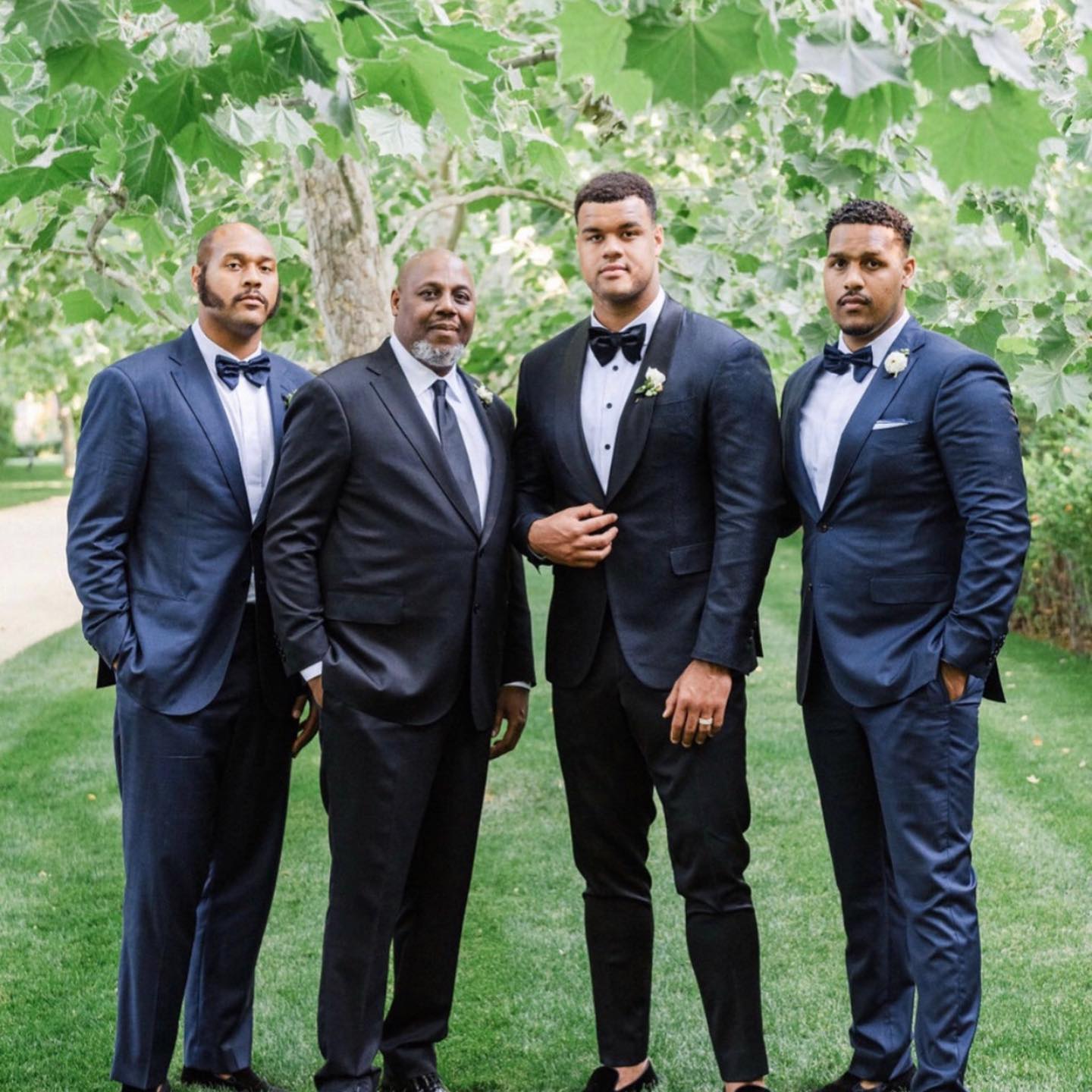 Arik Armstead With His Father And Brothers