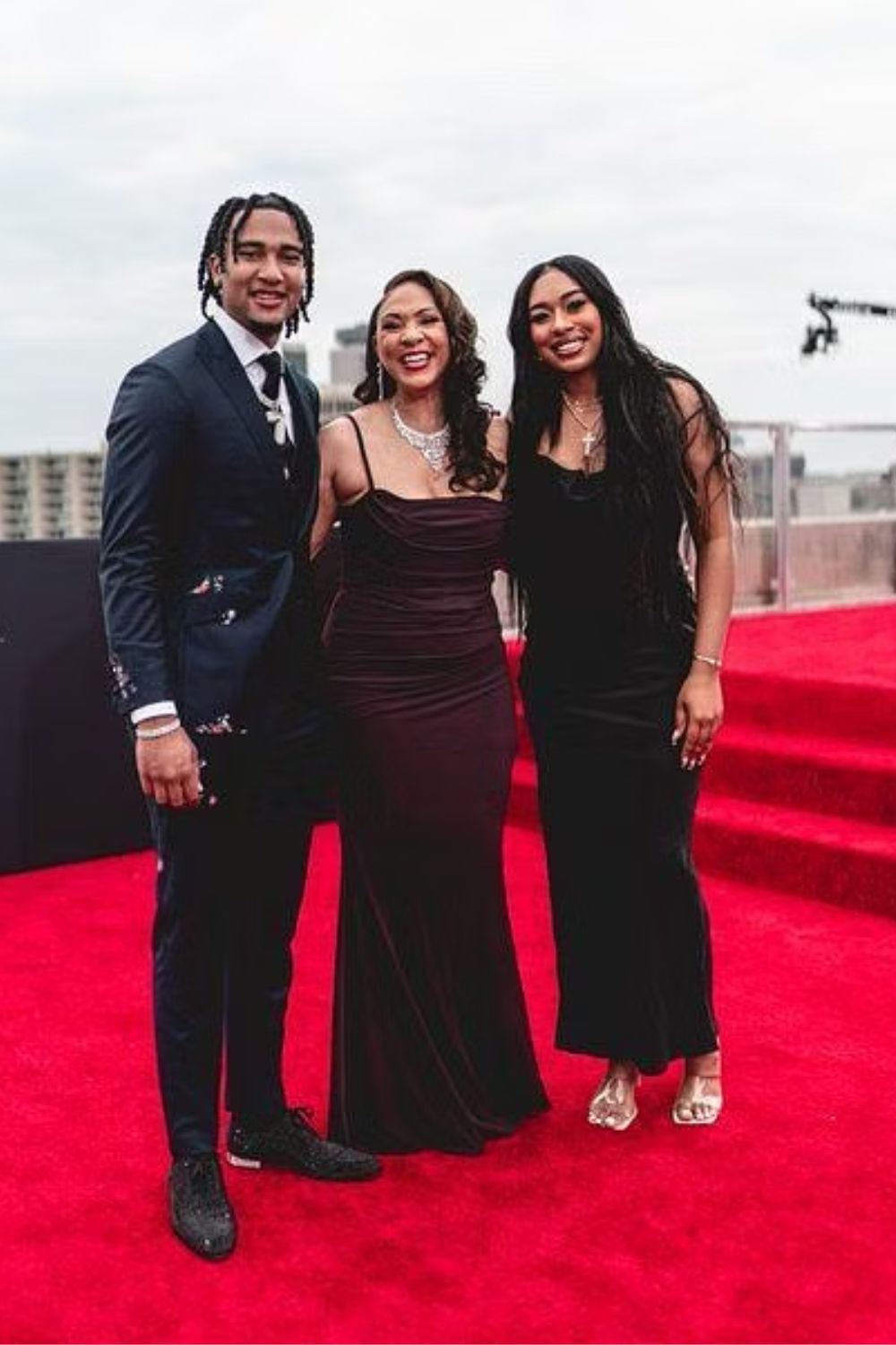 CJ With His Mother & Sister