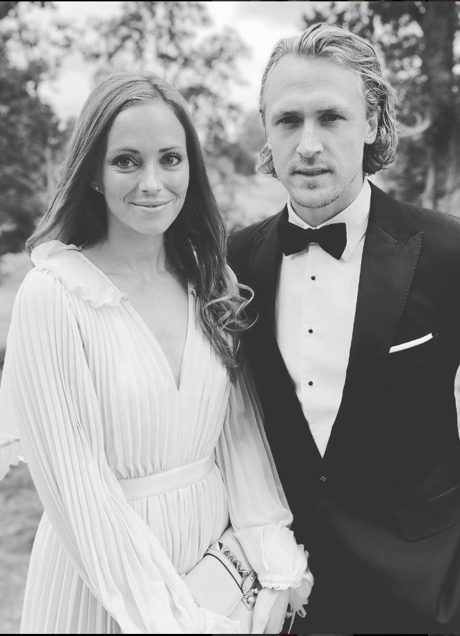 Carl Hagelin With His Wife 