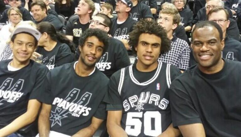 Corey Robinson With His Father & Brothers