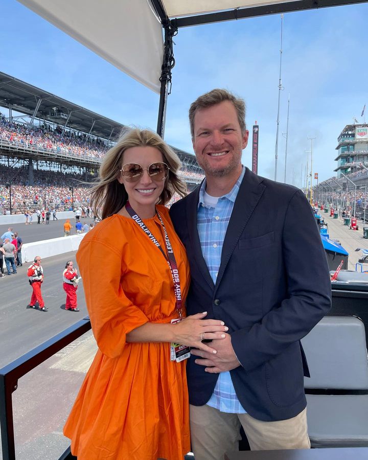 Dale Jr With His Wife Amy