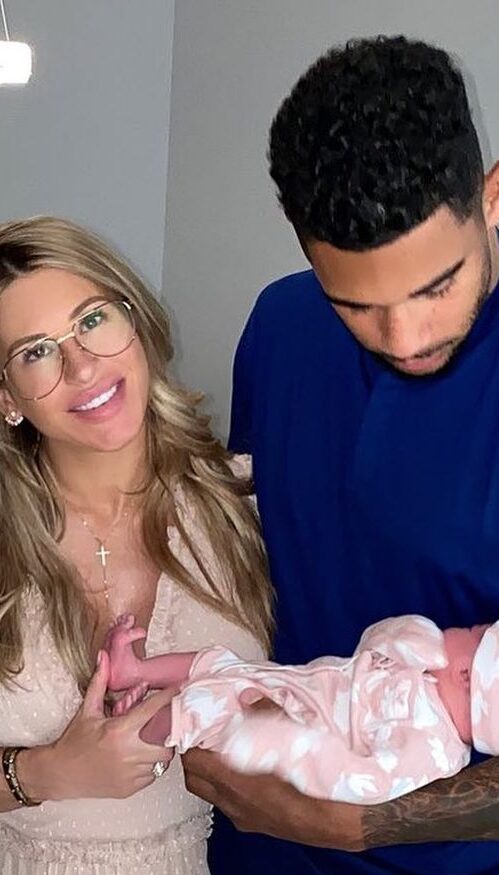 Evander Kane And His Ex-Wife Holding Their Newborn Daughter In 2020