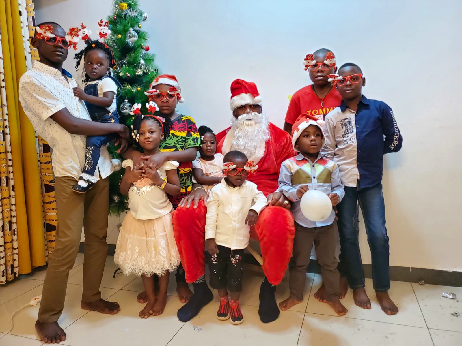 Ngannou Family Celebrating Christmas