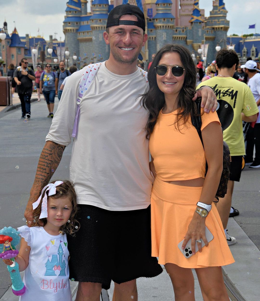 Johnny With His Sister And Niece