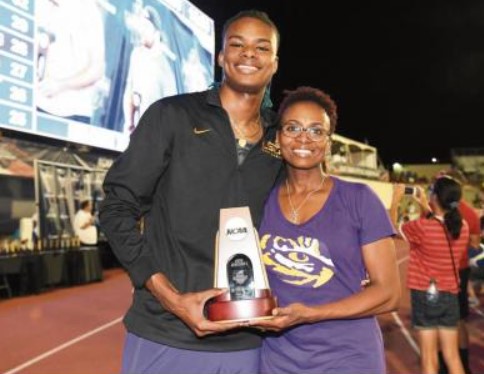 JuVaughn Harrison With His Mother, Georgia Harrison