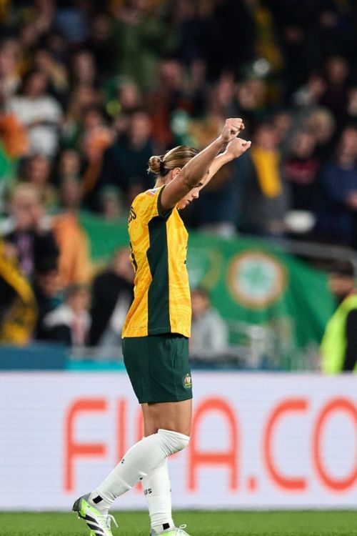Kyra Cooney-Cross Celebrates Australia Win Over Denmark In The FIFA Women's World Cup 2023