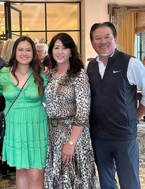 Lilia Vu With Her Parents Douglas And Yvonne