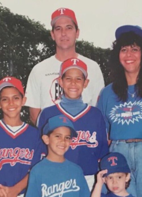 Little Michael Lorenzen With His Family