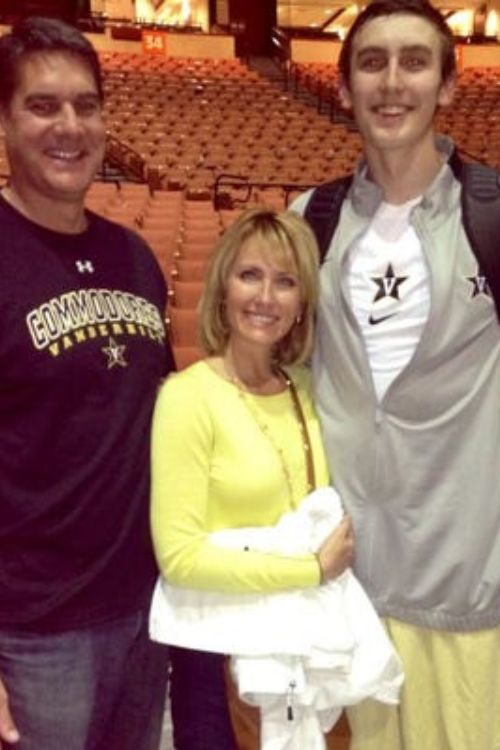 Luke Kornet With His Parents Frank And Tracy