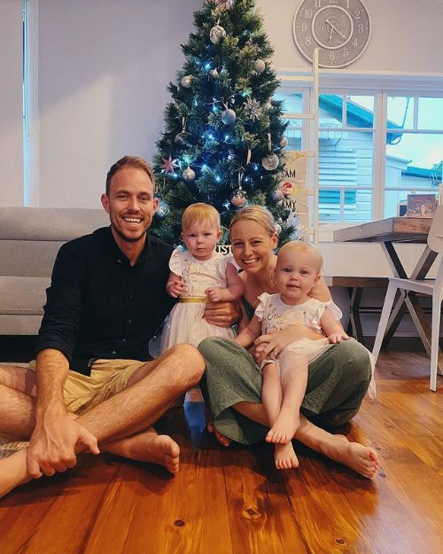 Mackenzie's Brother Sam With His Wife Amy And Two Daughters