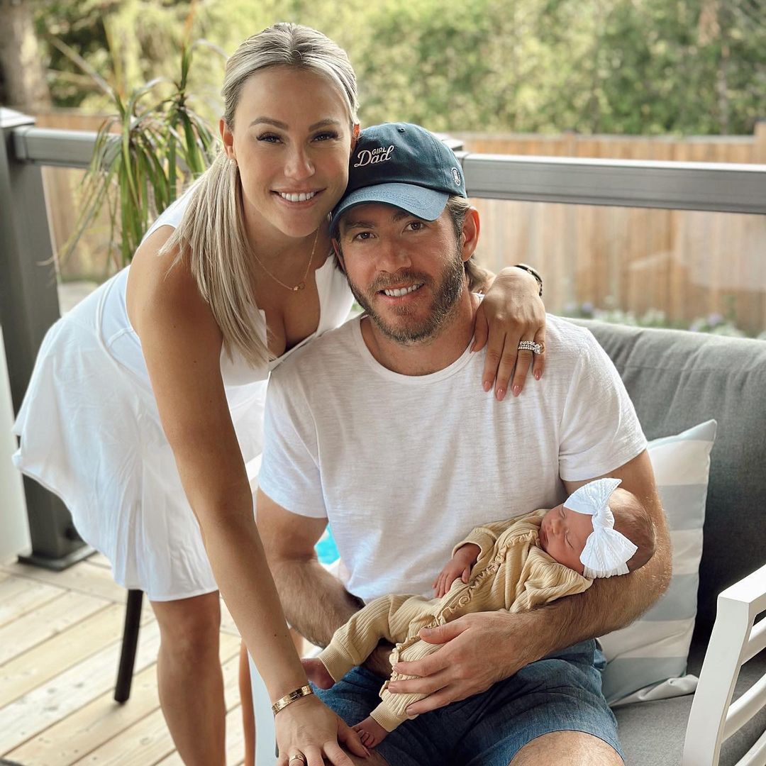 Mike Hoffman With His Wife & Daughter
