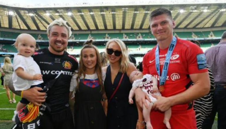 Owen Farrell With His Family