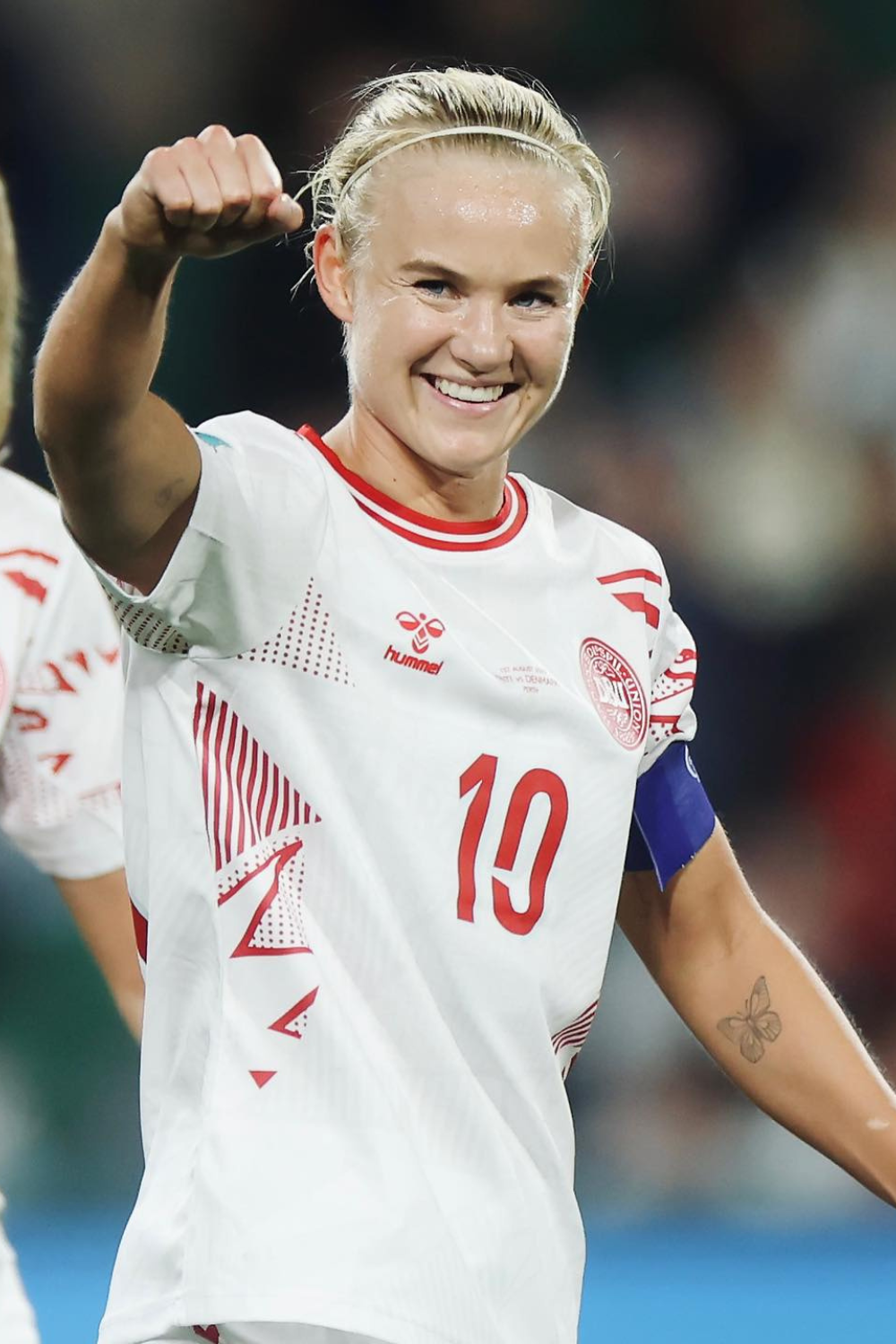 Pernille Harder Pictured In Denmark Women's National Team Shirt