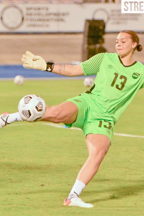 Rebecca Spencer Playing For The Jamaica National Team