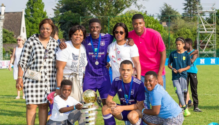 Romeo Lavia With His Family