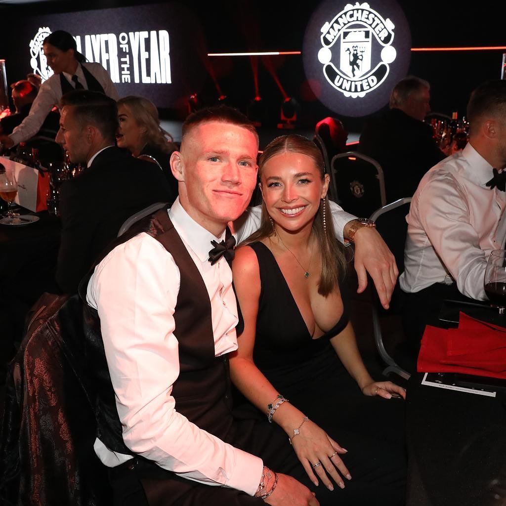 Scott McTominay With His Wife Cam Reading