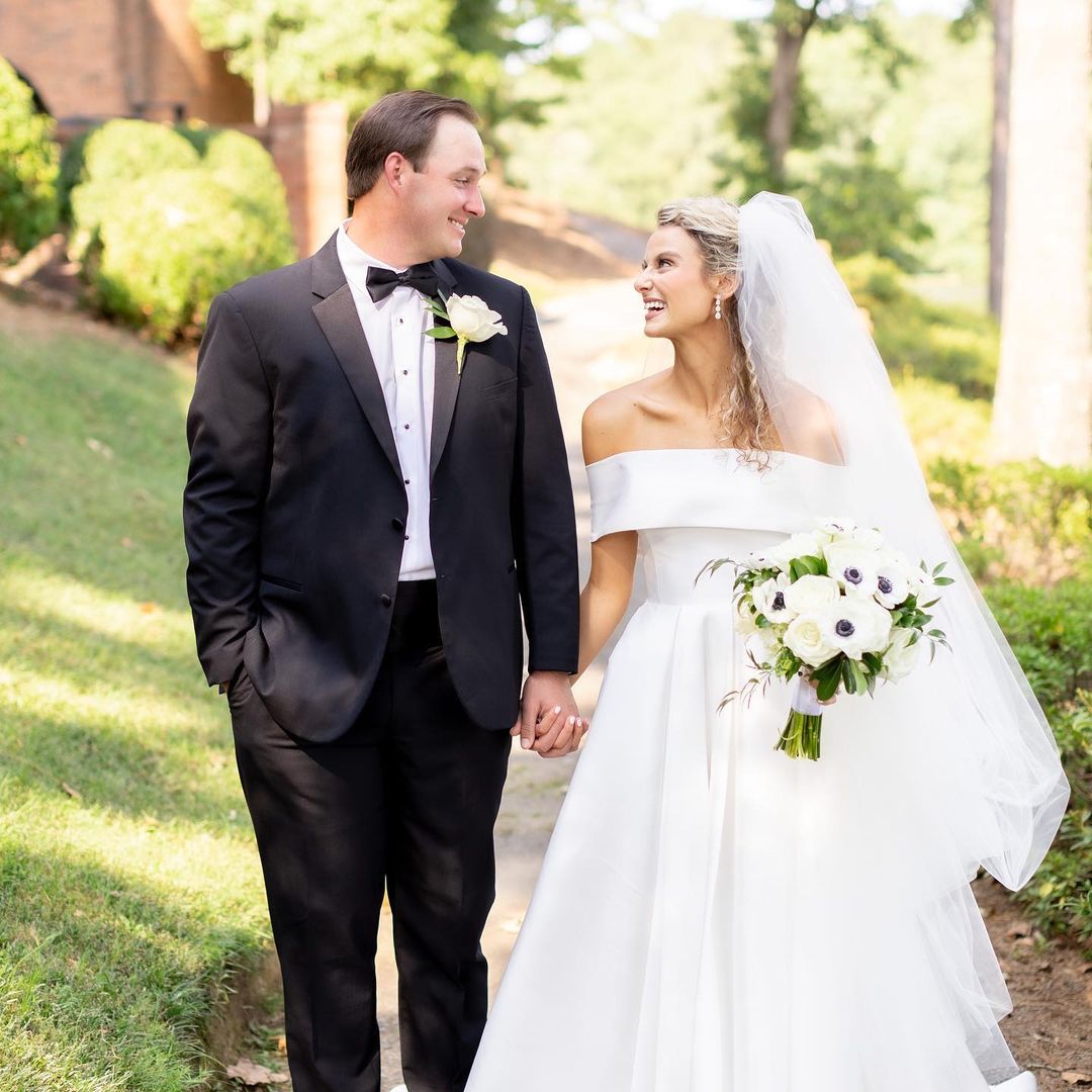 Sepp Straka With His Wife Paige On Their Wedding Day