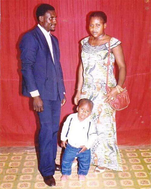 Francis Ngannou With His Parents