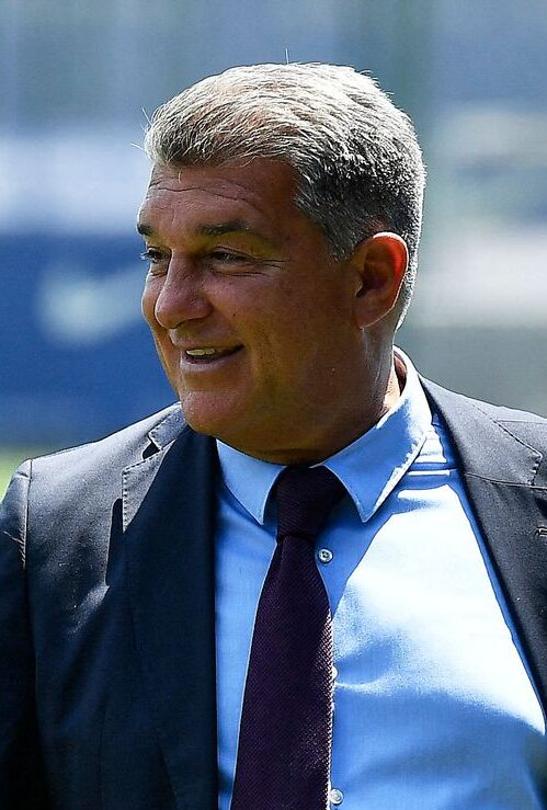 Spanish FC Barcelona's President Joan Laporta