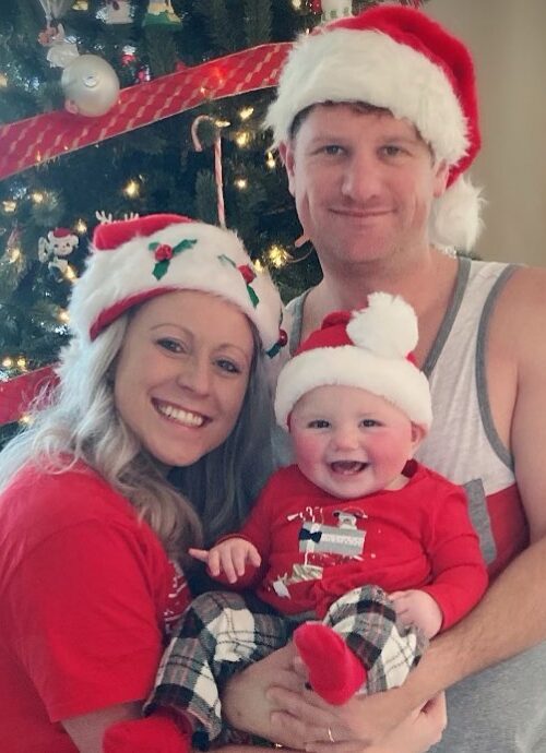 Stephanie Scott's Older Brother Troy With His Wife And Daughter