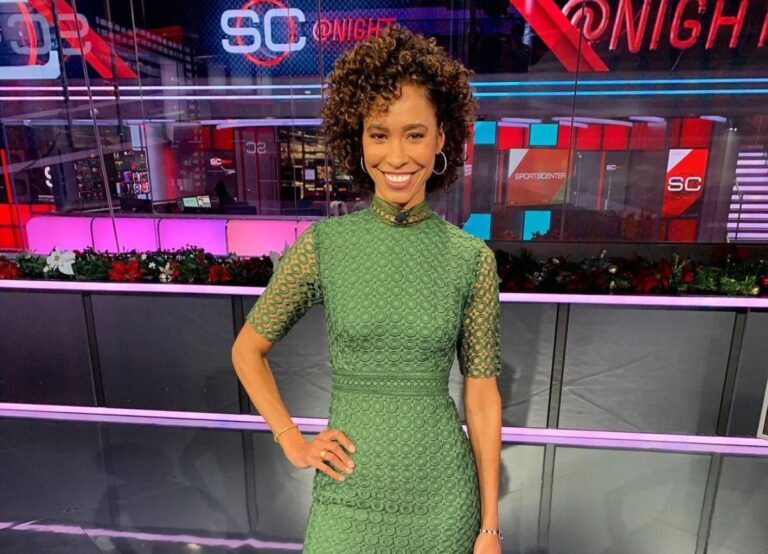 Sage Steele Hosting Sports Center at ESPN