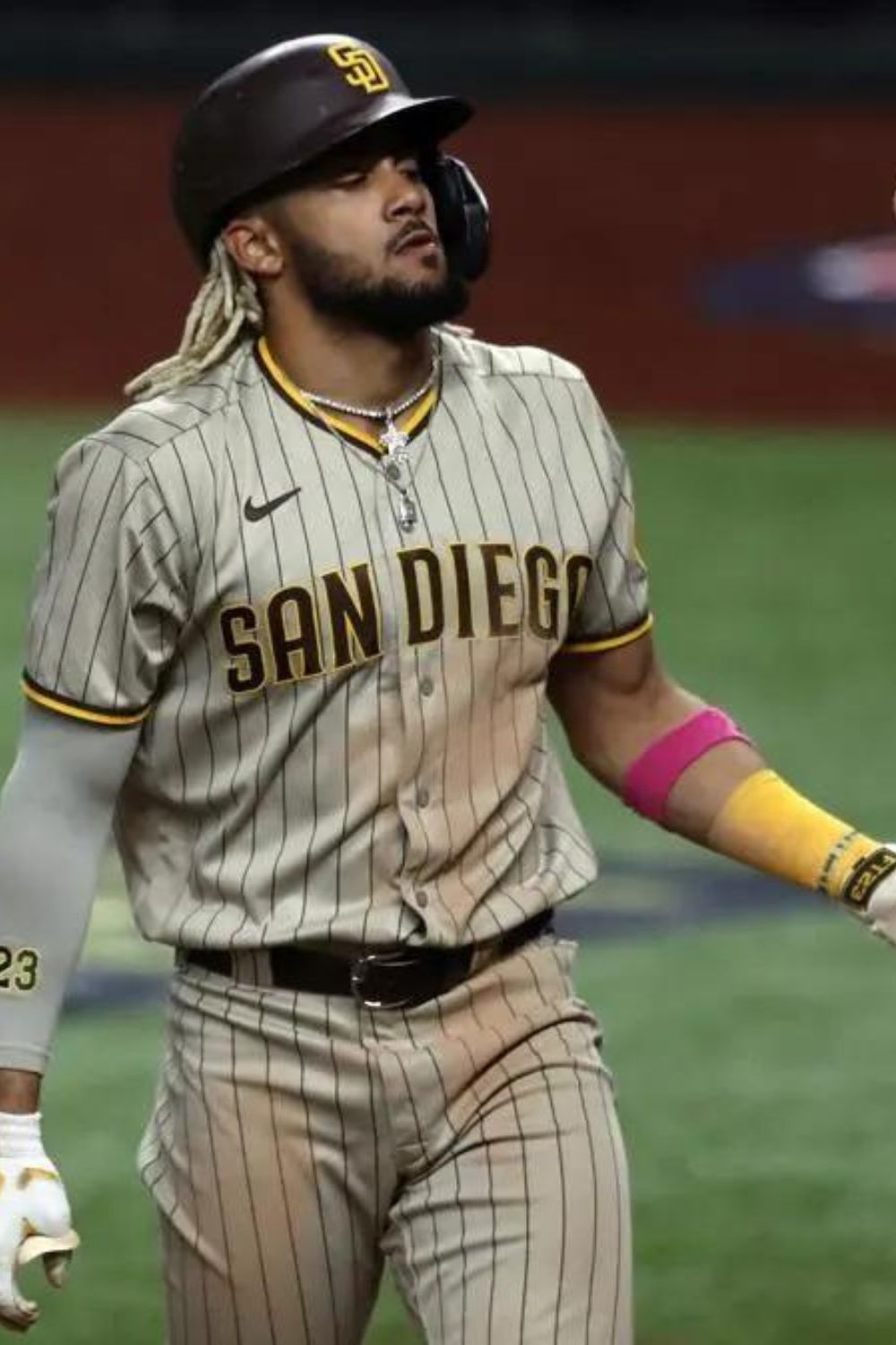 Fernando Tatis Jr with mother Maria Tatis