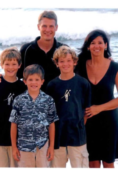 Justin Herbert With His Parents And Brothers