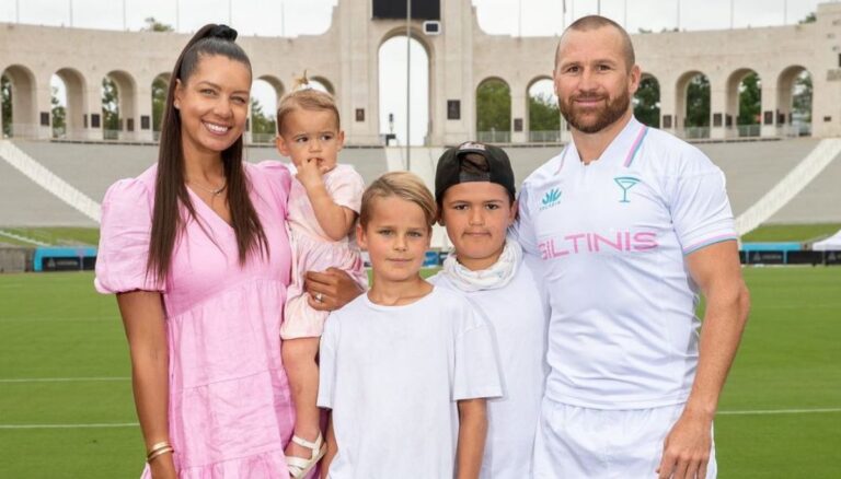 Matt Giteau With Wife And Kids