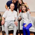 Tim With His Parents And Wife